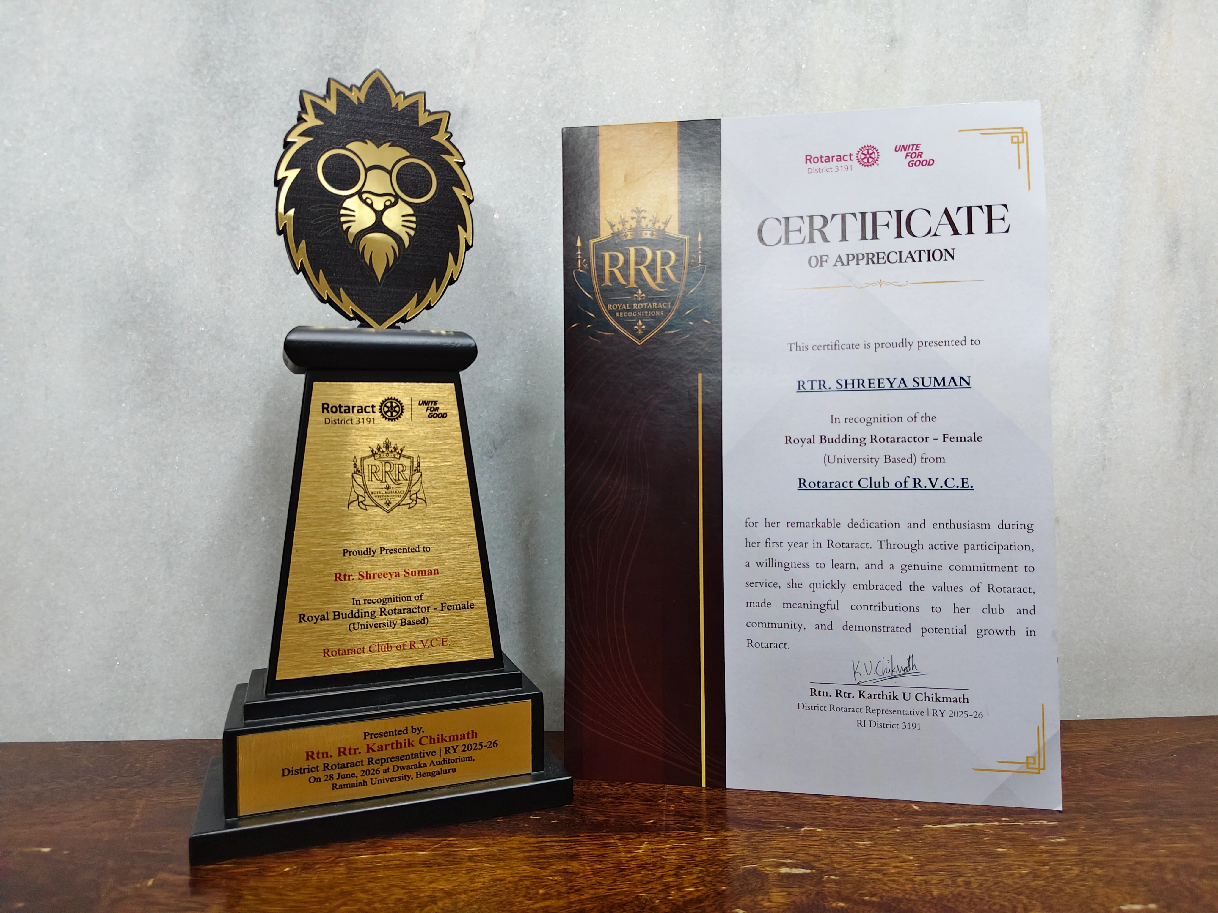 Club Service Award